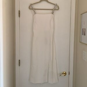 Sachin + Babi for BHLDN Elegant White Crystal Strap Embellished Tallulah  Dress